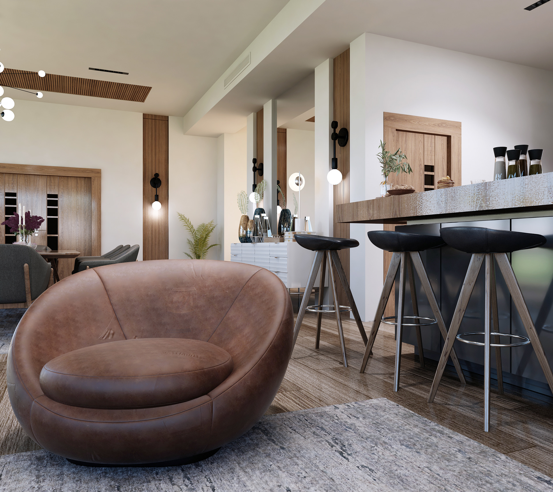 LIVING AREA , PRIVATE VILLA , SAUDI ARABIA-4