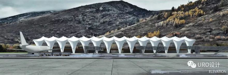 阿勒泰轻盈“天鹅”机场 | 自然采光与白色梦幻空间的完美结合-6