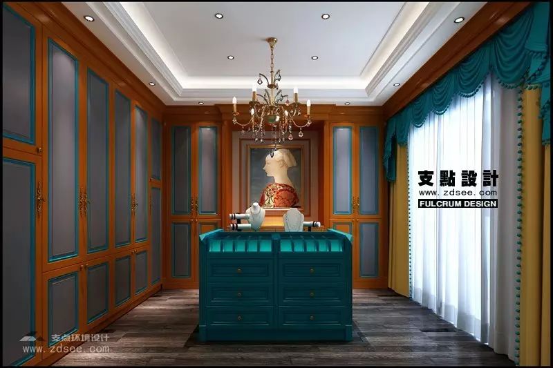 武汉碧海花园别墅美式混搭设计,享受低奢品质生活-56