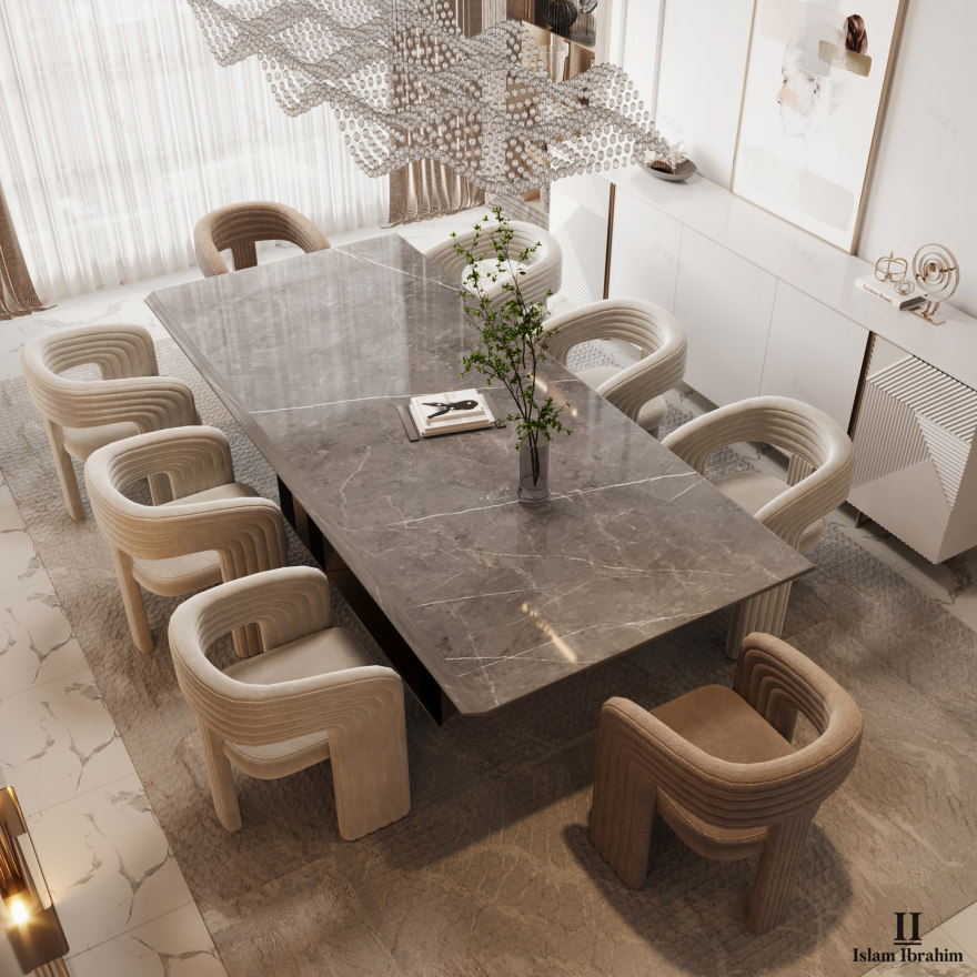 餐饮与起居区丨阿联酋丨ISLAM IBRAHIM & MUHAMMED SALAH-2