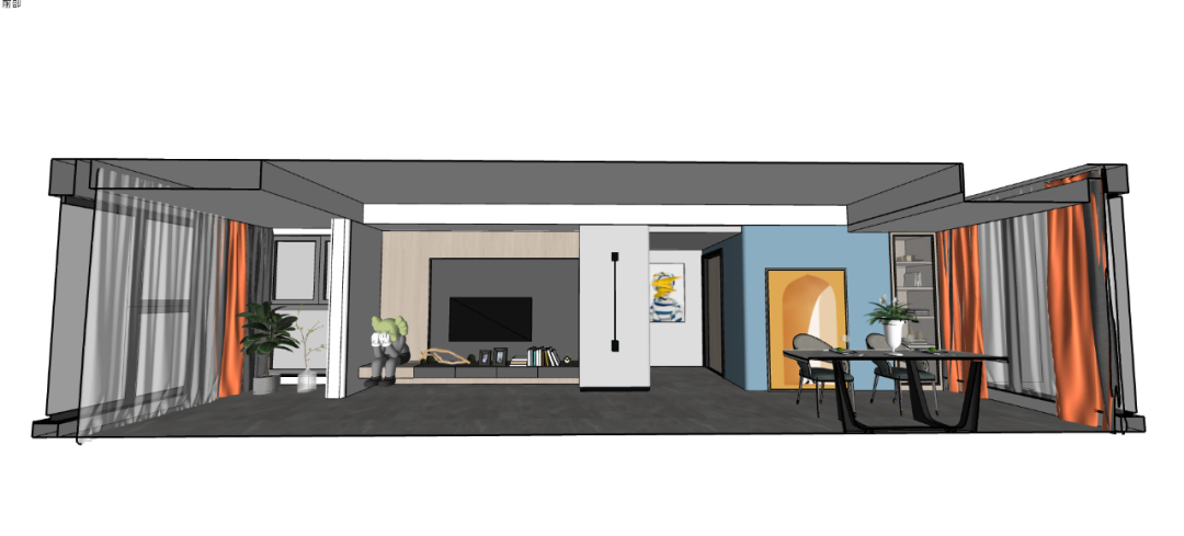 90㎡现代极简鑫利家园,Kaws 新家的空间艺术-26