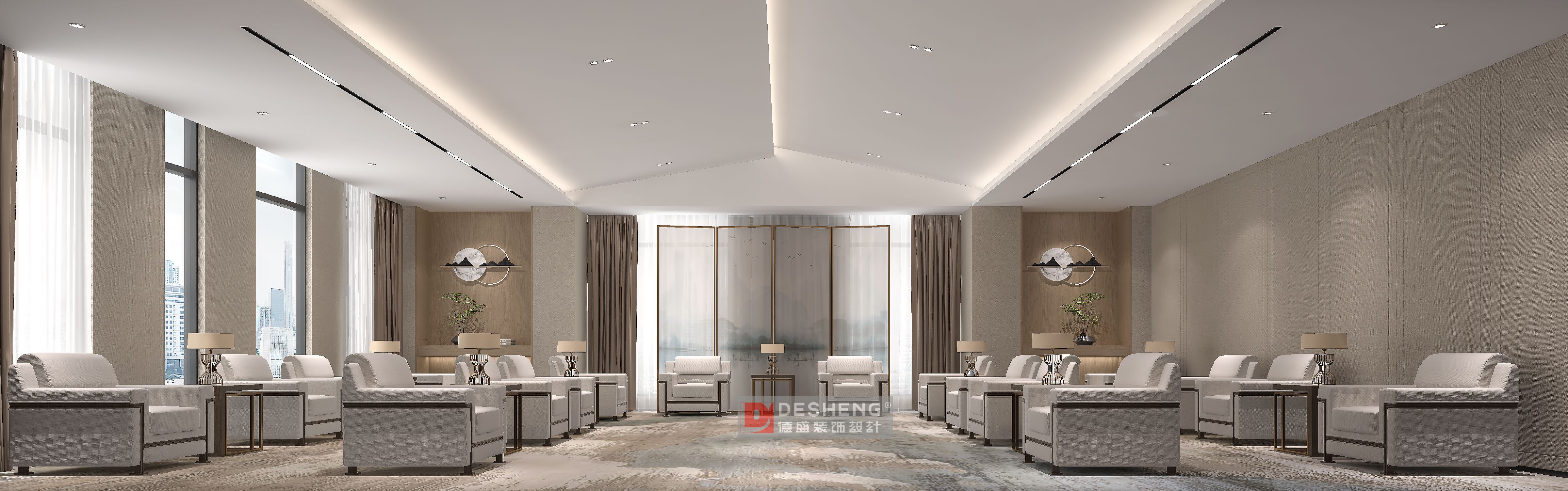 德盛装饰办公室装修案例-衫衫来迟-9