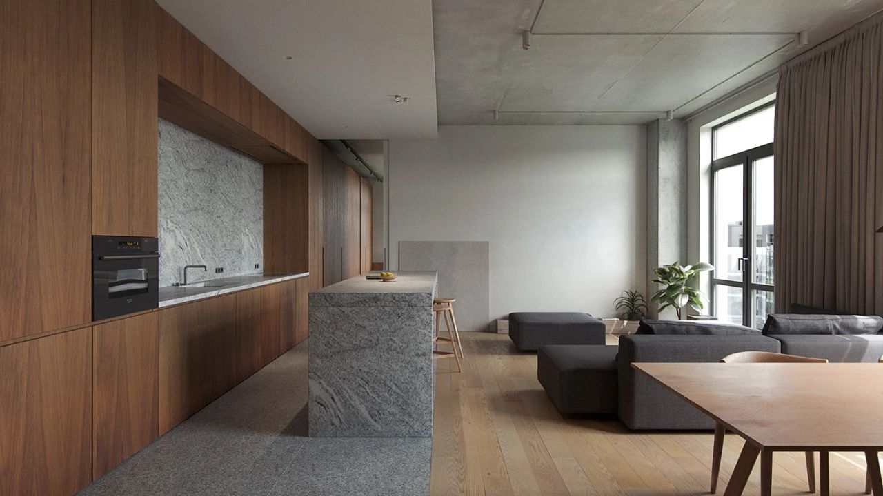 132 平米异形空间住宅设计丨Viktor Serhey 和 DUDES Architects-10