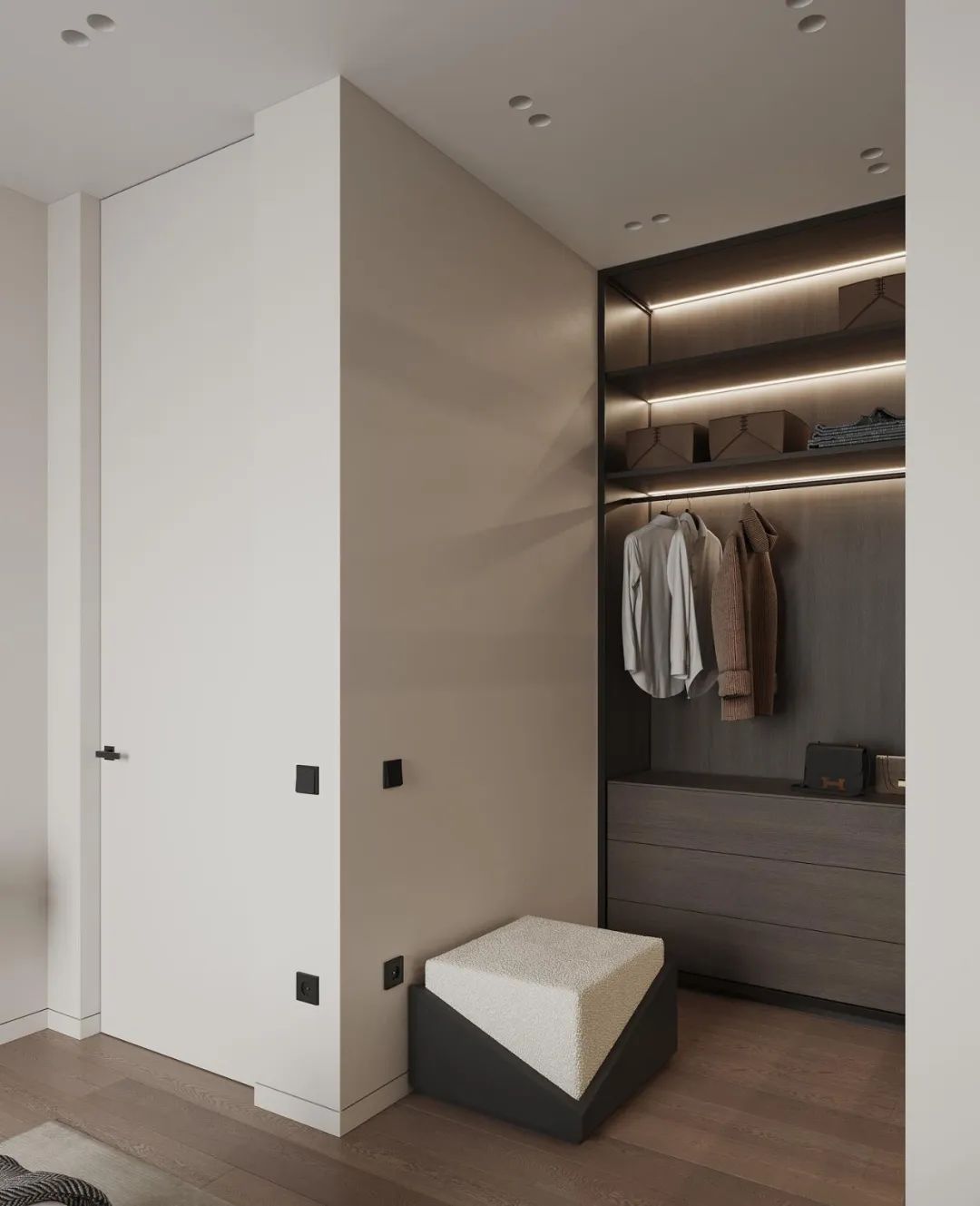 莫斯科浅色系公寓设计 超精致！-14