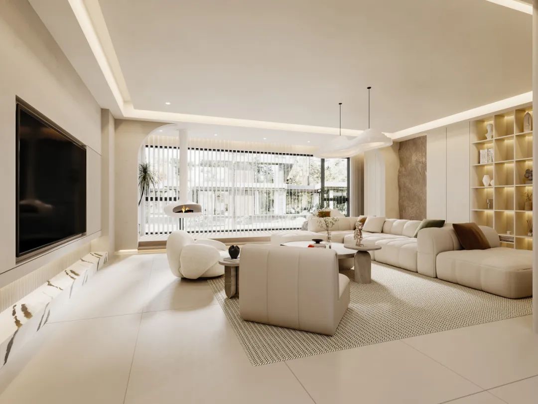 治愈奶油风·峰上名宅-2