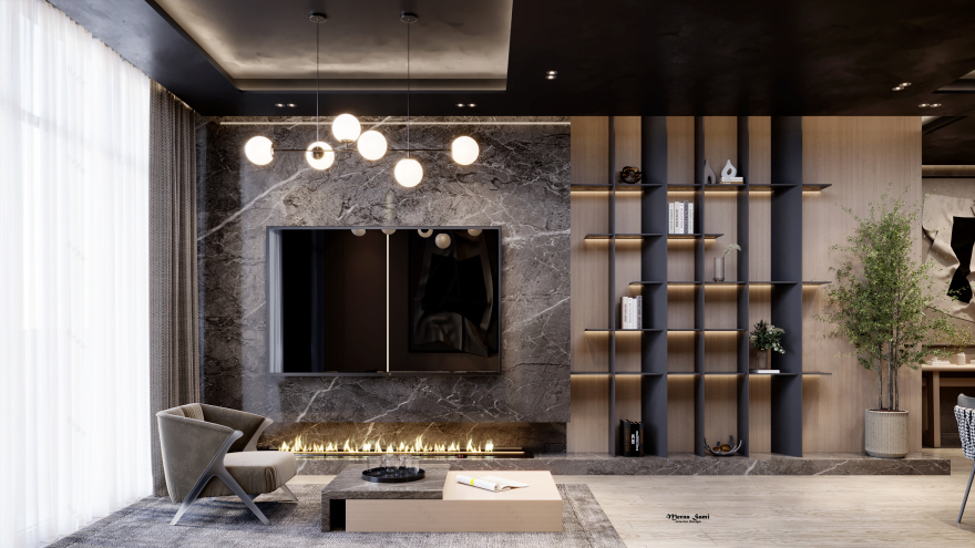 暗色调现代简约公寓丨M A S T E R-30