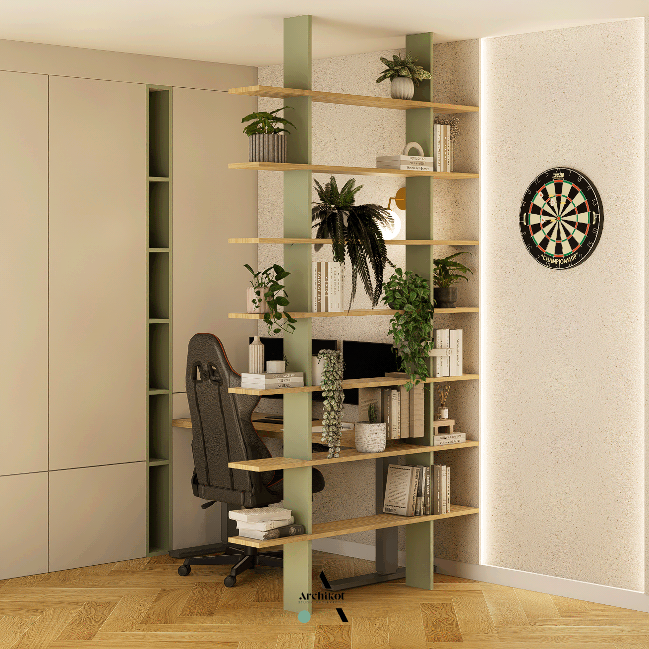 projekt wnętrza - retro vibe-2