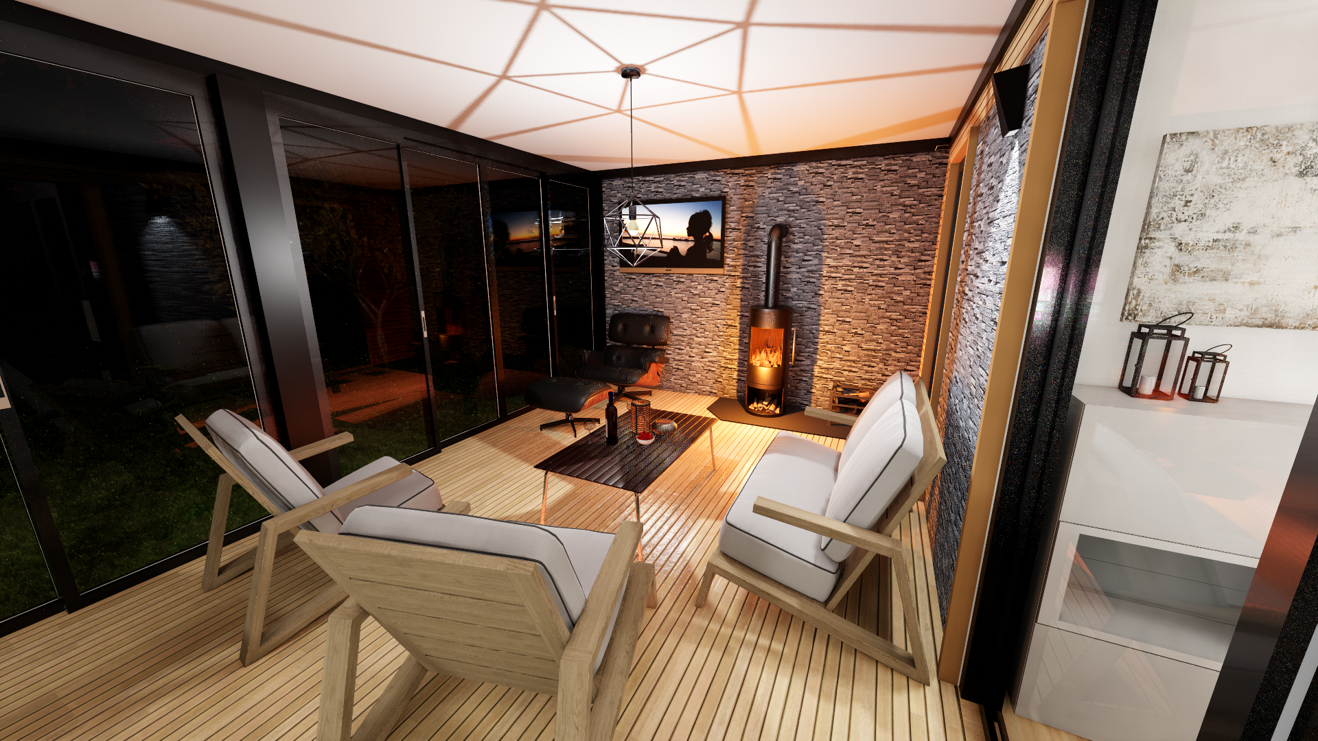 Mobilna/ Počitniška Hiška z Zimskim Vrtom K47-7