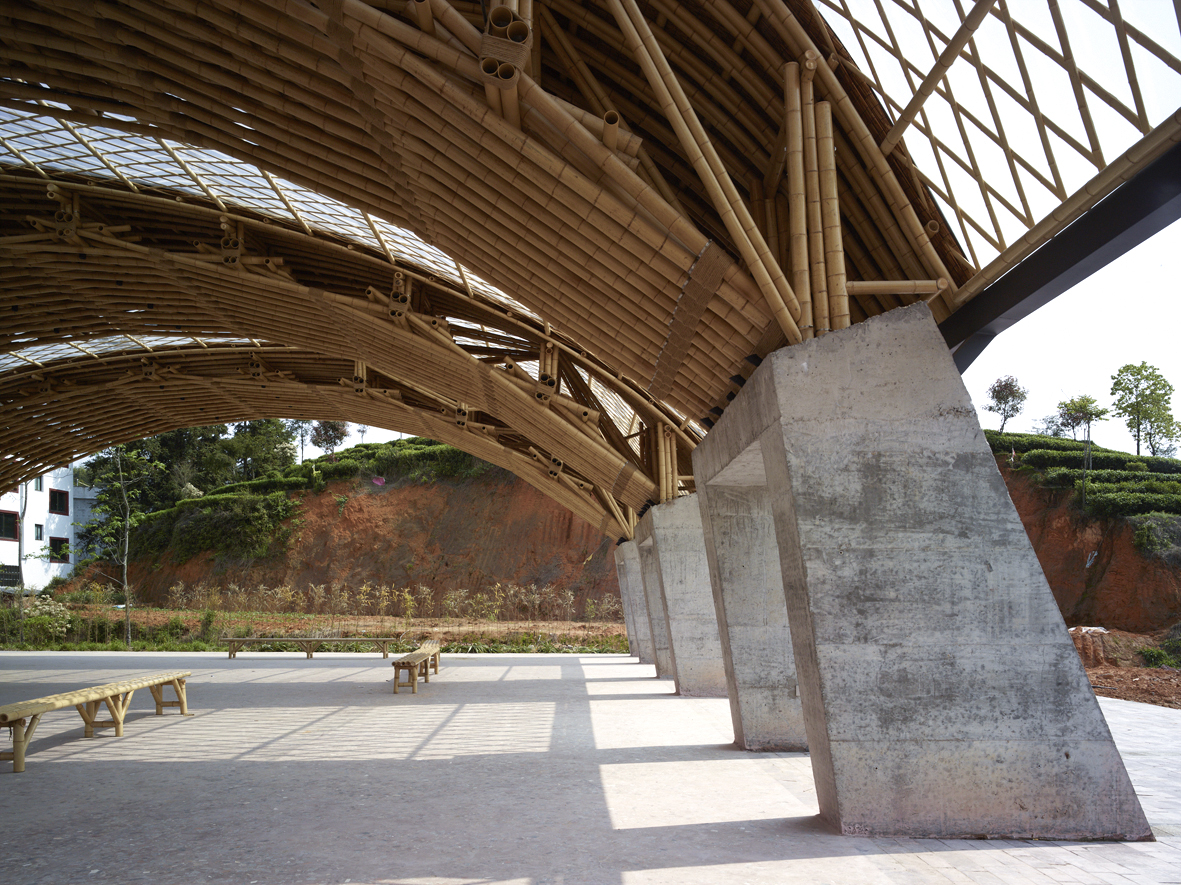 竹管垅茶青市场：编竹成拱，集废为用 / 清华大学建筑设计研究院-13