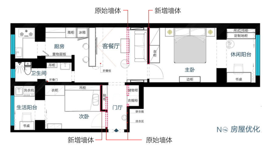 60㎡北欧风公寓，小空间大利用-25