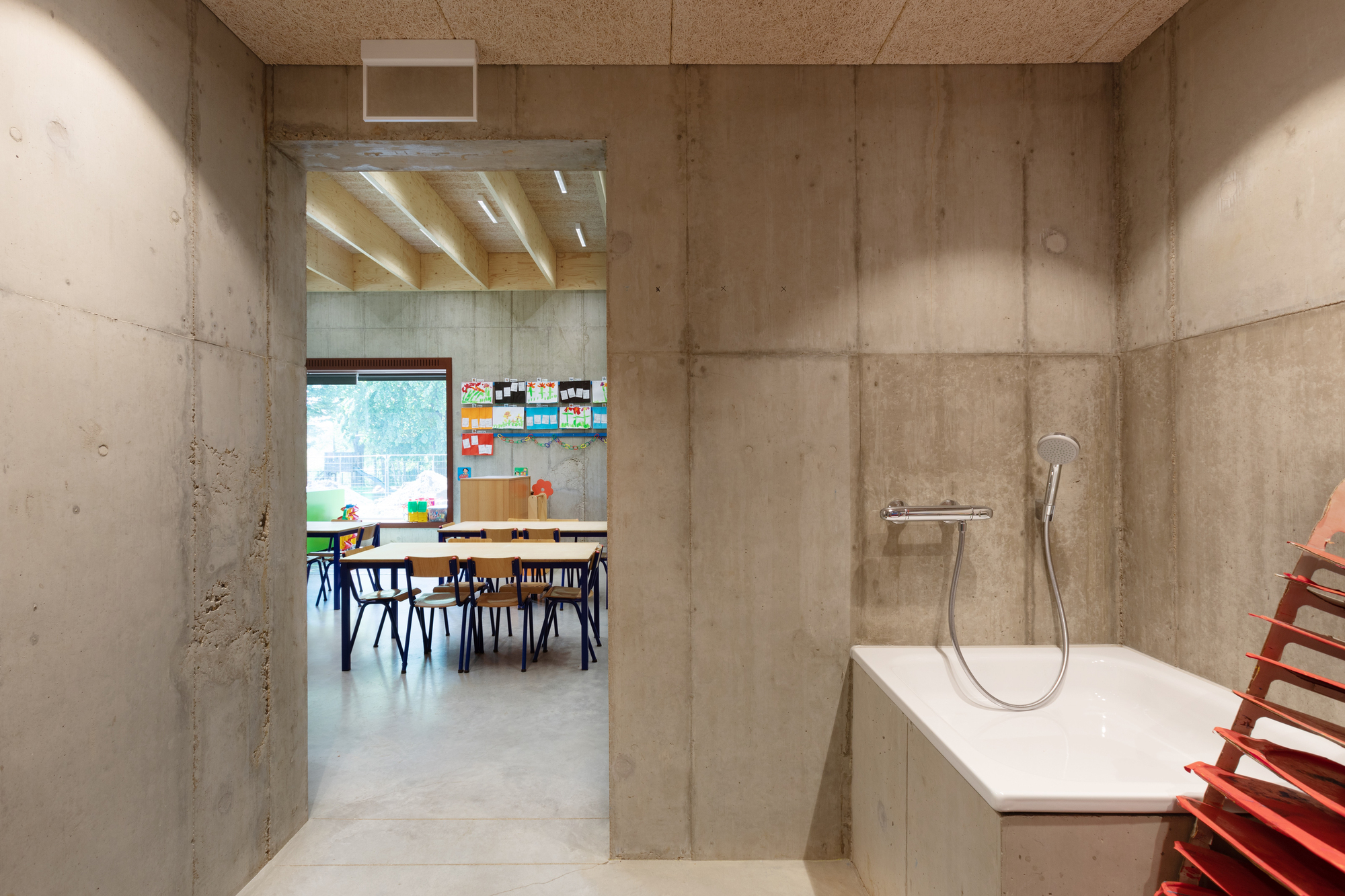 混凝土幼儿园+天篷丨比利时丨BOT architektuurcollectief-18