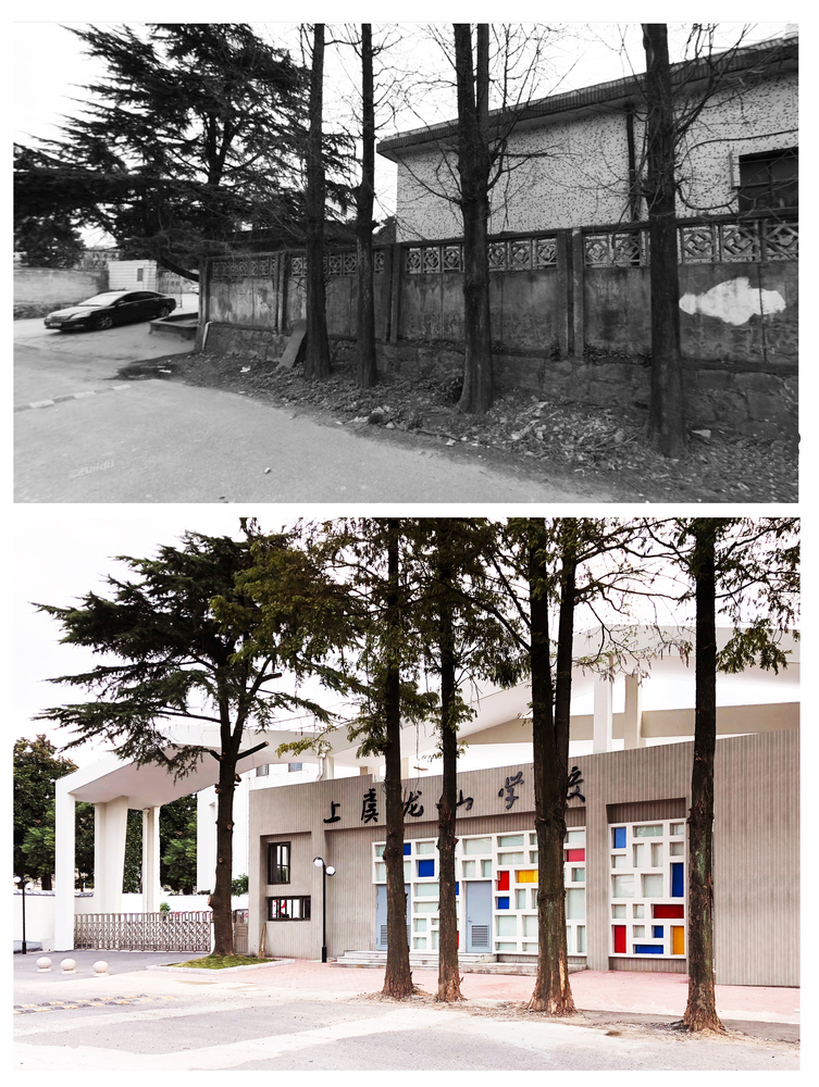 绍兴上虞龙山学校外立面翻新-14