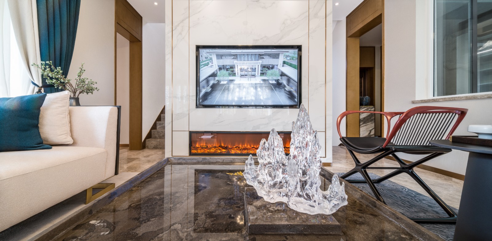 现代中式宅院的居住空间-9