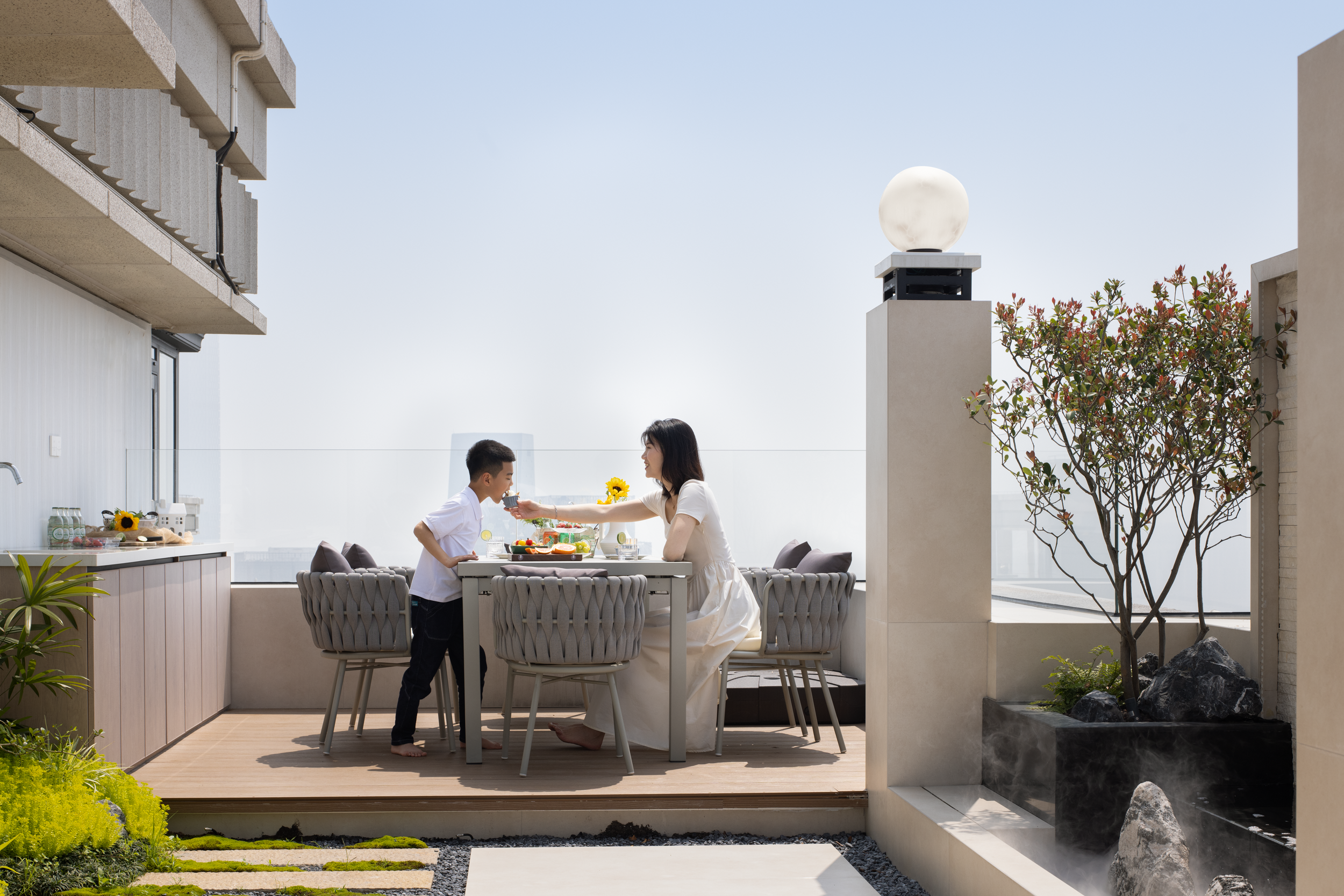 集美湖湖畔顶层复式轻奢住宅设计丨中国厦门丨间空设计-21