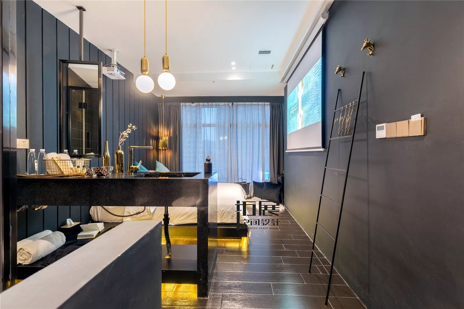 时代豪苑 — 60㎡名宿，前卫炫酷黑白灰-18