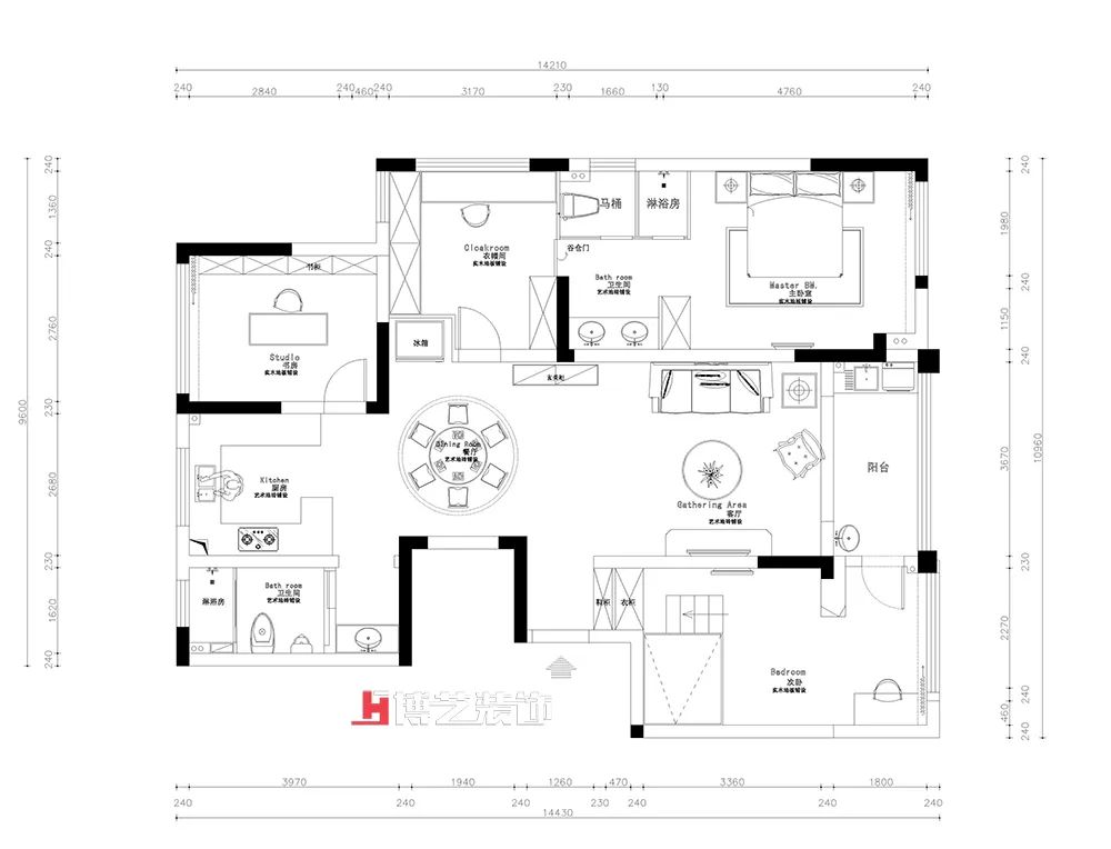 嘉兴紫金艺境 | 美式浪漫大三房，生活融入设计之美-14