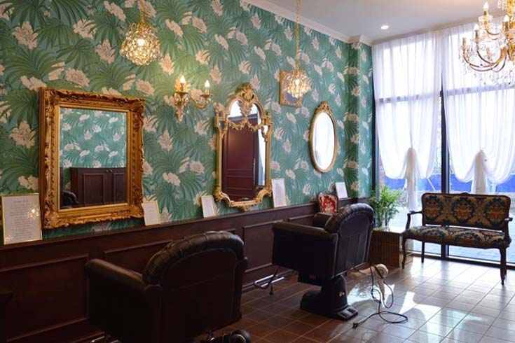 创意墙壁设计的韩式美容室-4