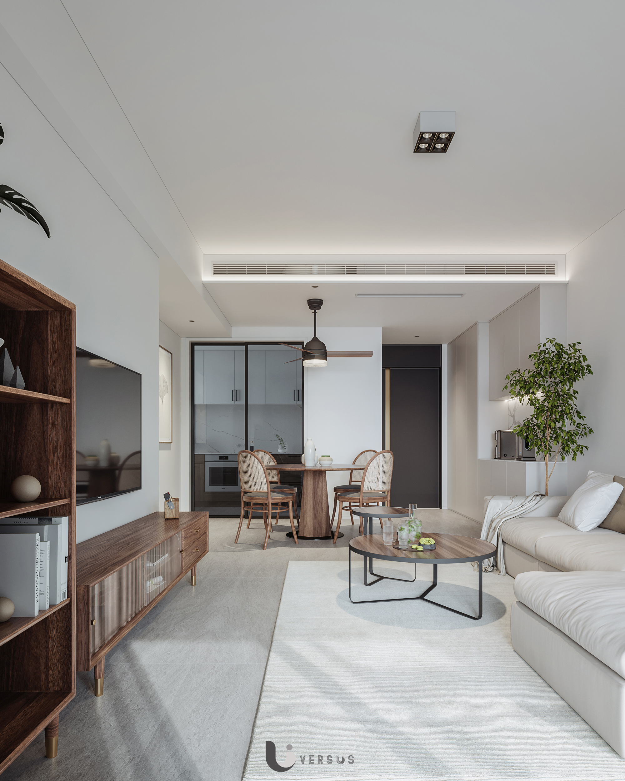 北欧风平层设计案例丨奶昔呀-9