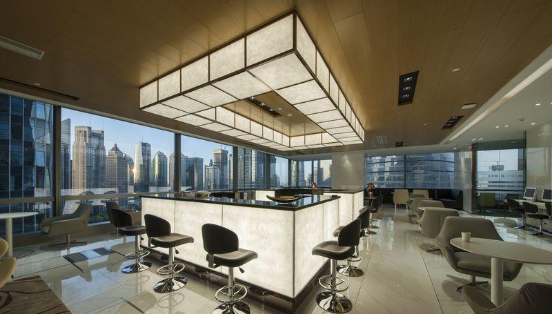 陆家嘴丰联惠富金融办公室——现代简约的金融空间-1