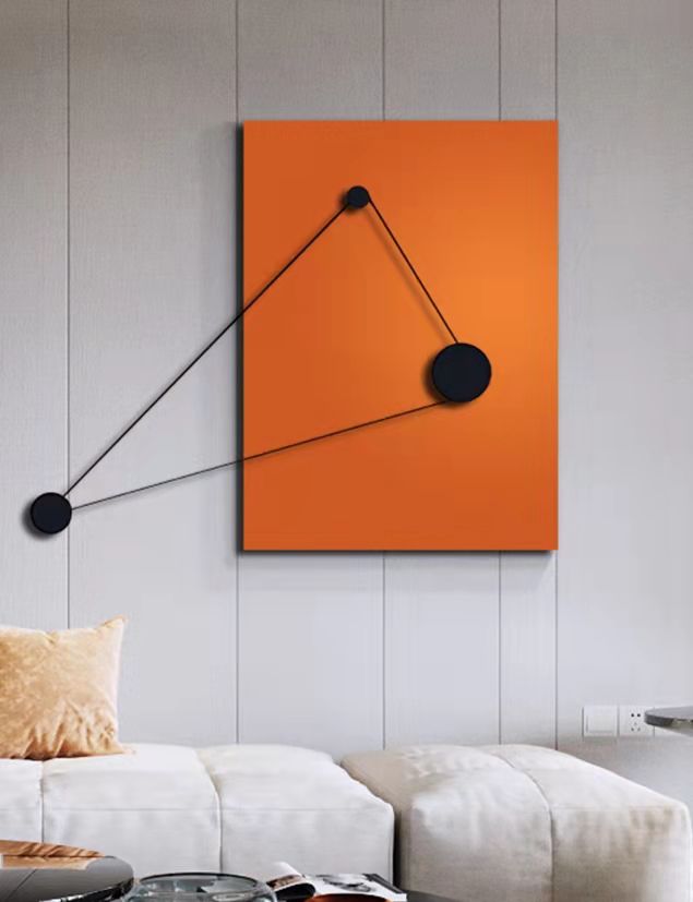 实物装置画抽象客厅玄关山峦装饰画-1