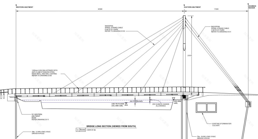 Water of Leith Cable Stayed Footbridge | DC Structures Studio-25