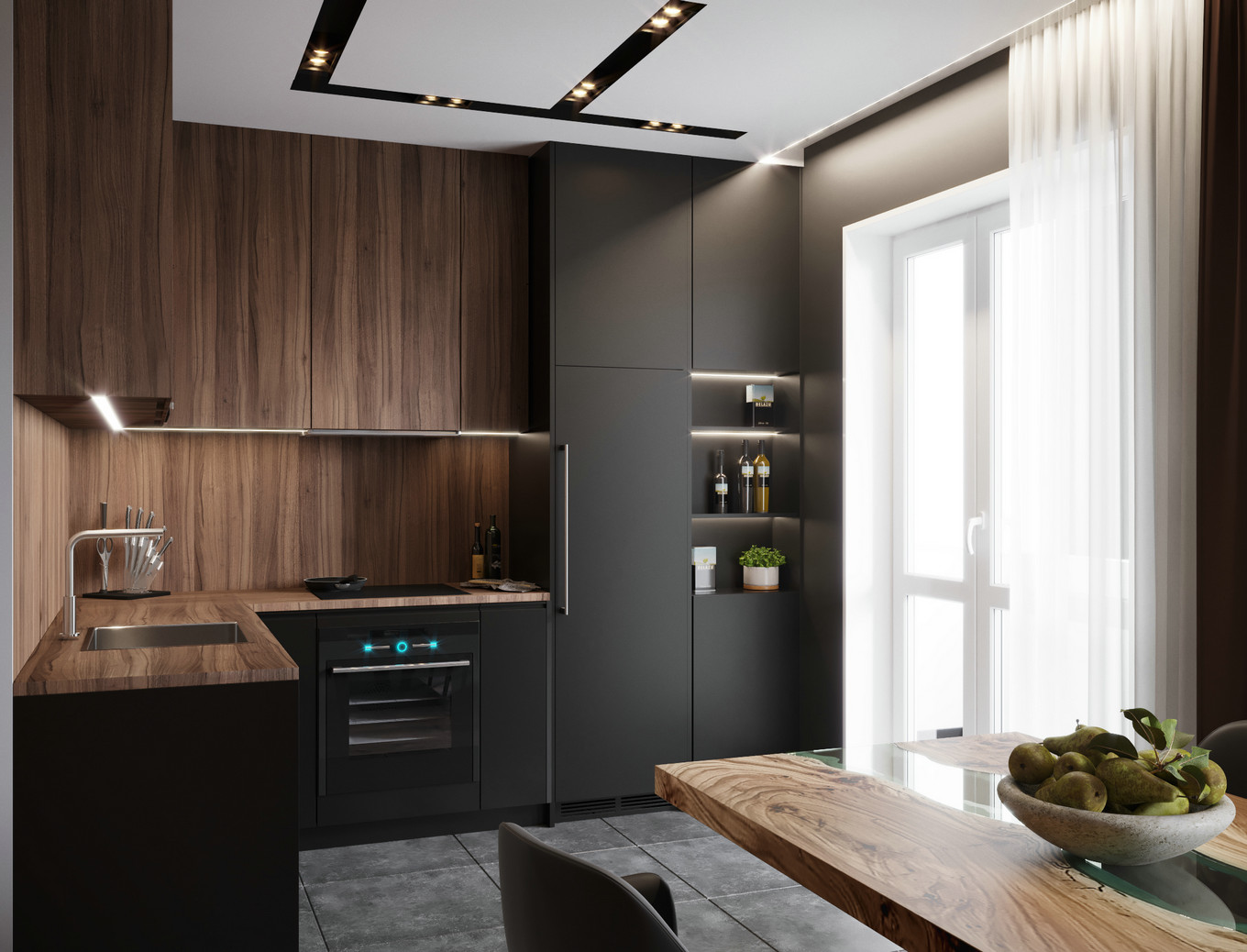 白俄罗斯暗黑系小户型设计 | ДиКинг-10