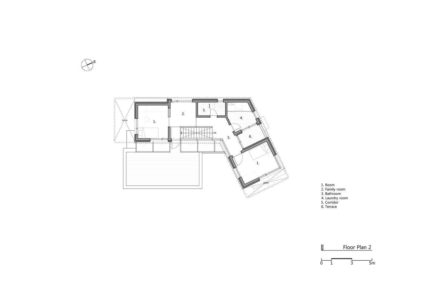韩国乡村白色百叶窗展馆屋-40