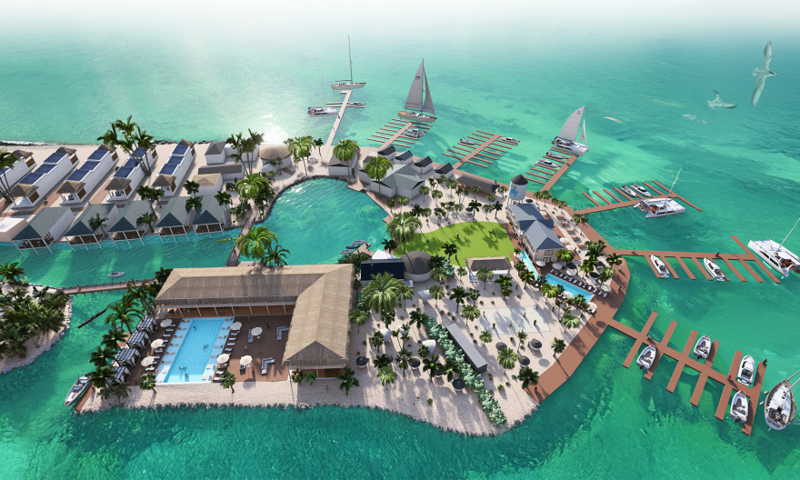 Waterfront Landscape Architecture - Turtle Island Belize - DTJ Design-0