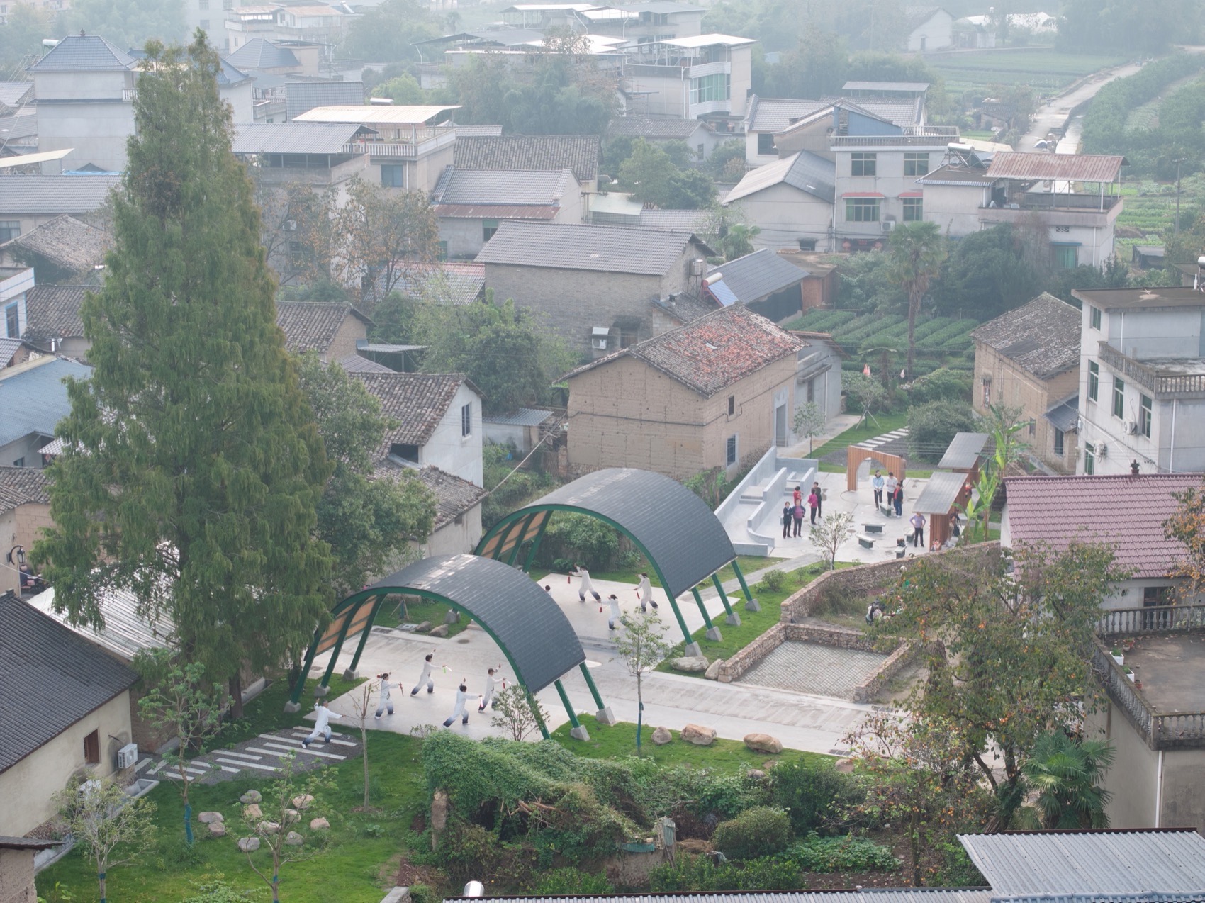 “两个半”·古市镇下街茶广场丨中国浙江丨衍述设计-25