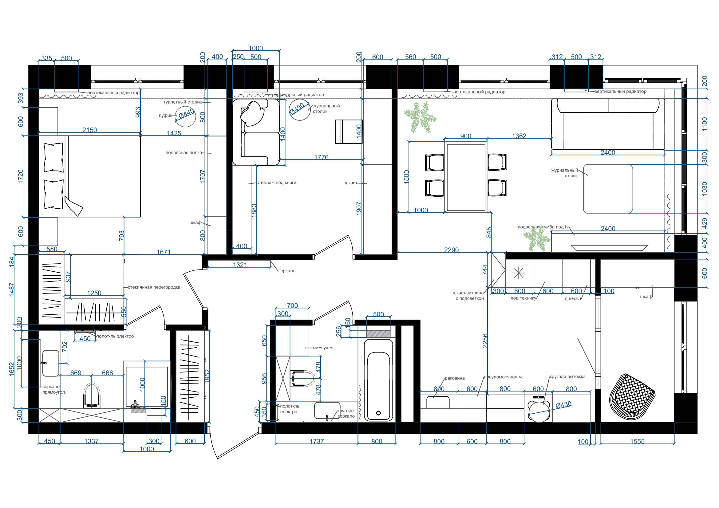 Japandi风格三居室公寓学习项目-3