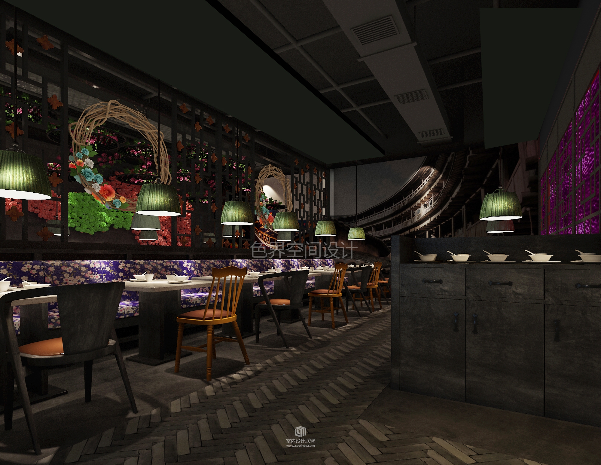 惠州客二代印象汇店餐厅设计--色界空间设计-6