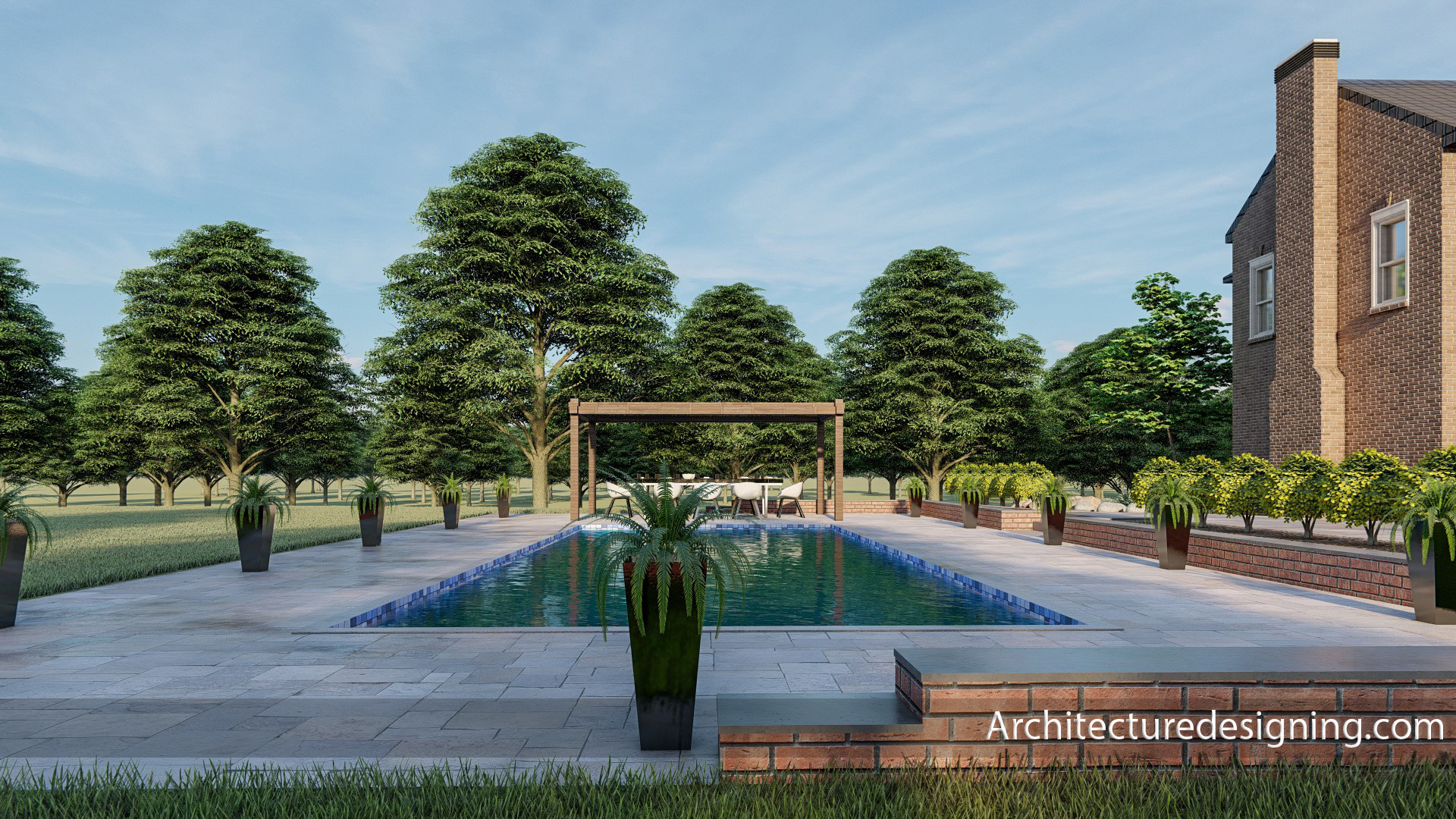 住宅房屋景观设计丨LiberiaMaryland-3