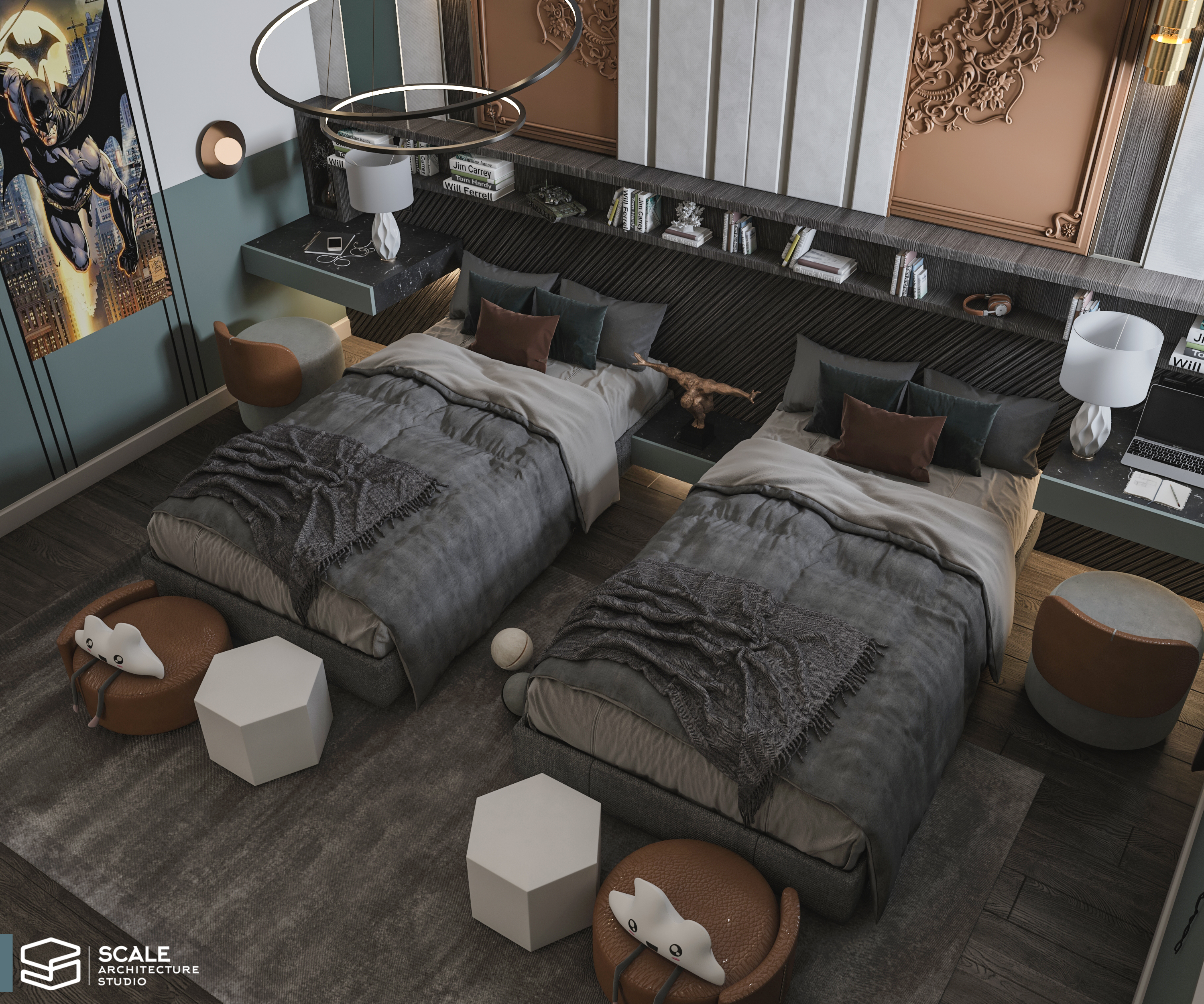 新古典主义男孩卧室设计丨Scale Architecture studio office-6