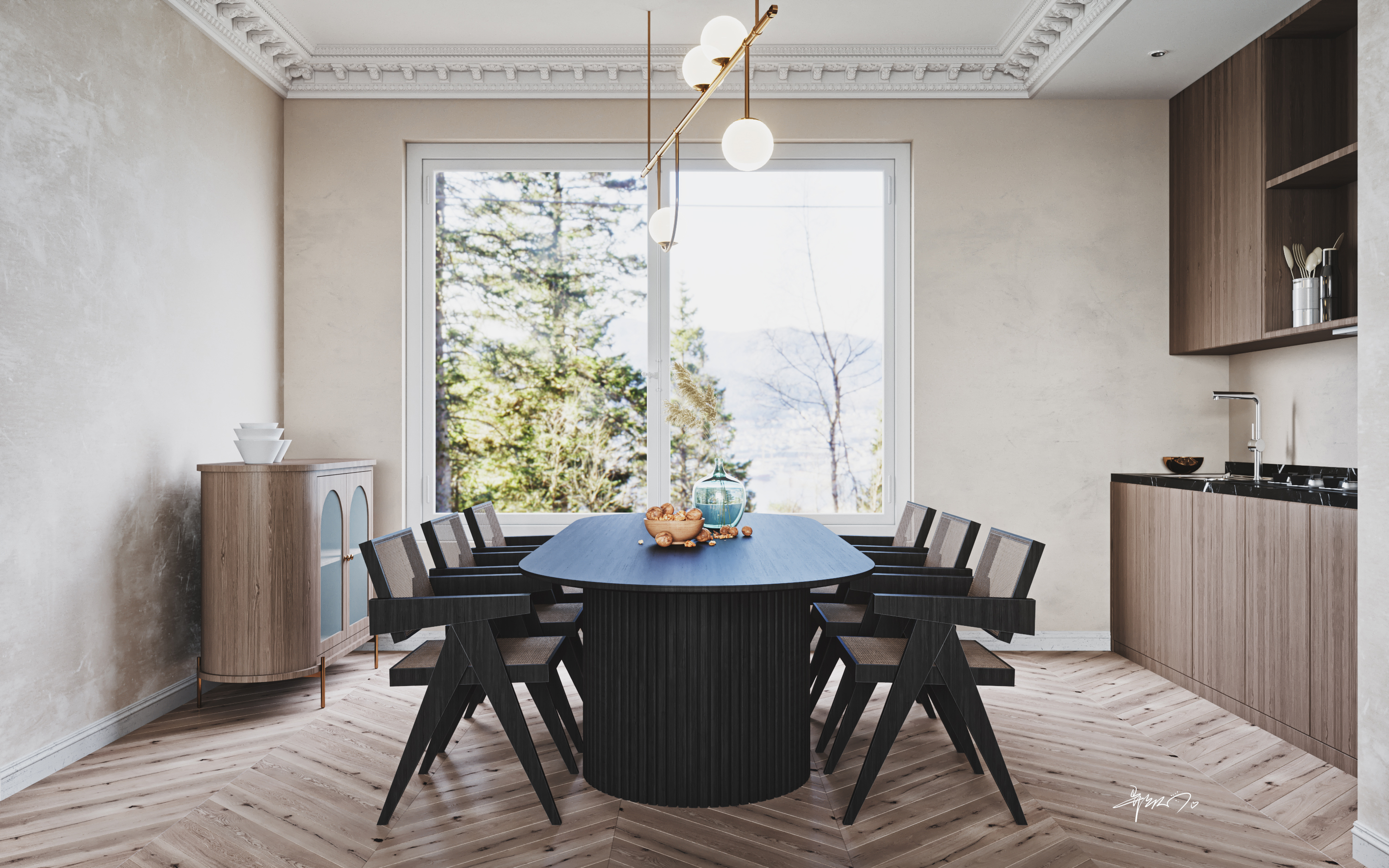 现代简约客餐厅设计 演绎都市生活美学-16