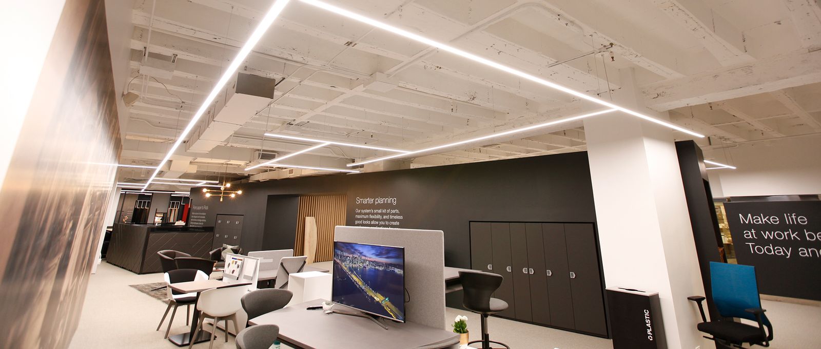 Ultramodern Linear LED Showroom Lighting Design-7