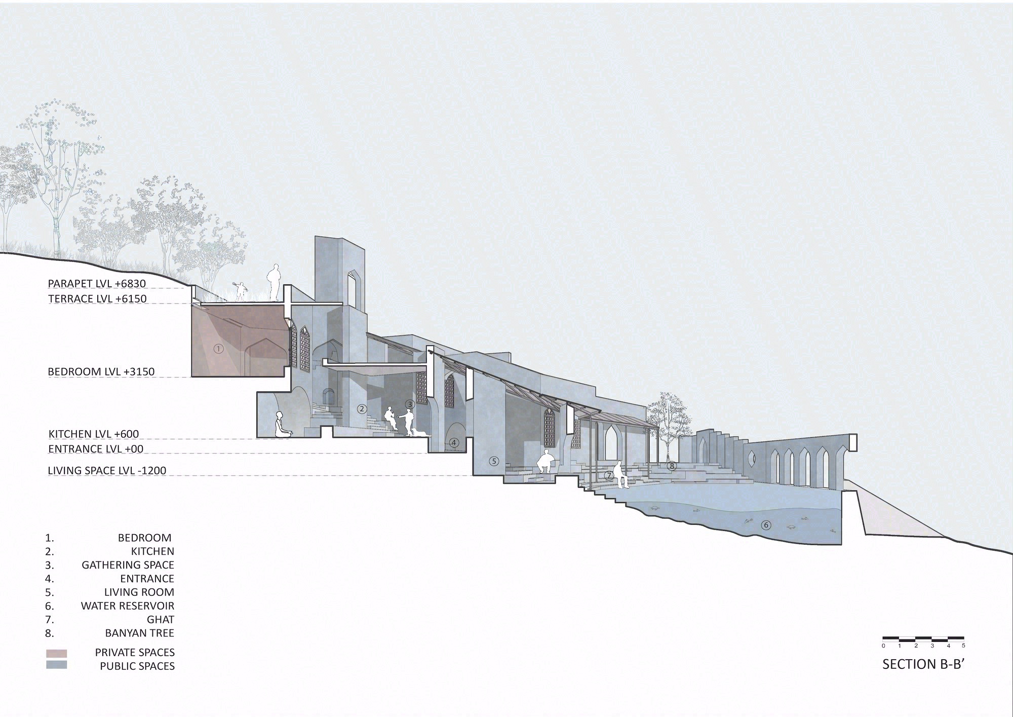 帕德维阳台屋丨印度丨PMA madhushala-34