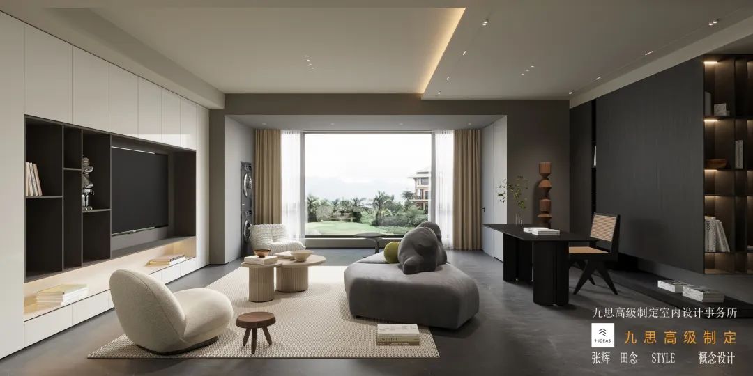 现代简约住宅设计丨九思设计工作室-20