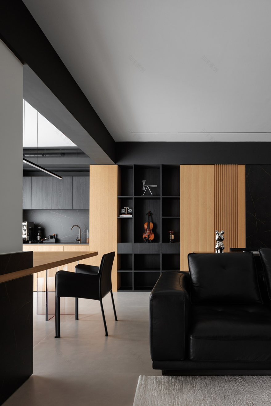 私宅设计:黑白之间,极致简约丨中国成都丨成都宏福樘设计,巴克空间设计-8