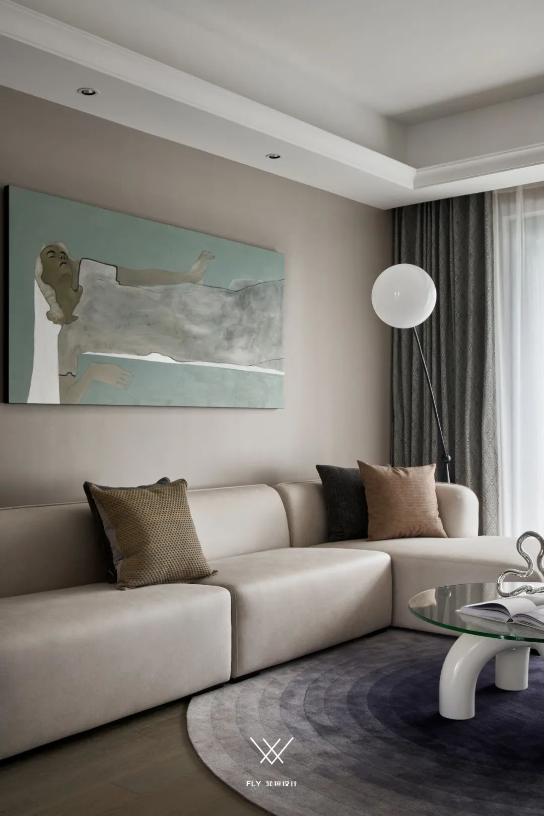 《西雅图》米灰绿空间设计丨中国杭州丨菲拉设计-6