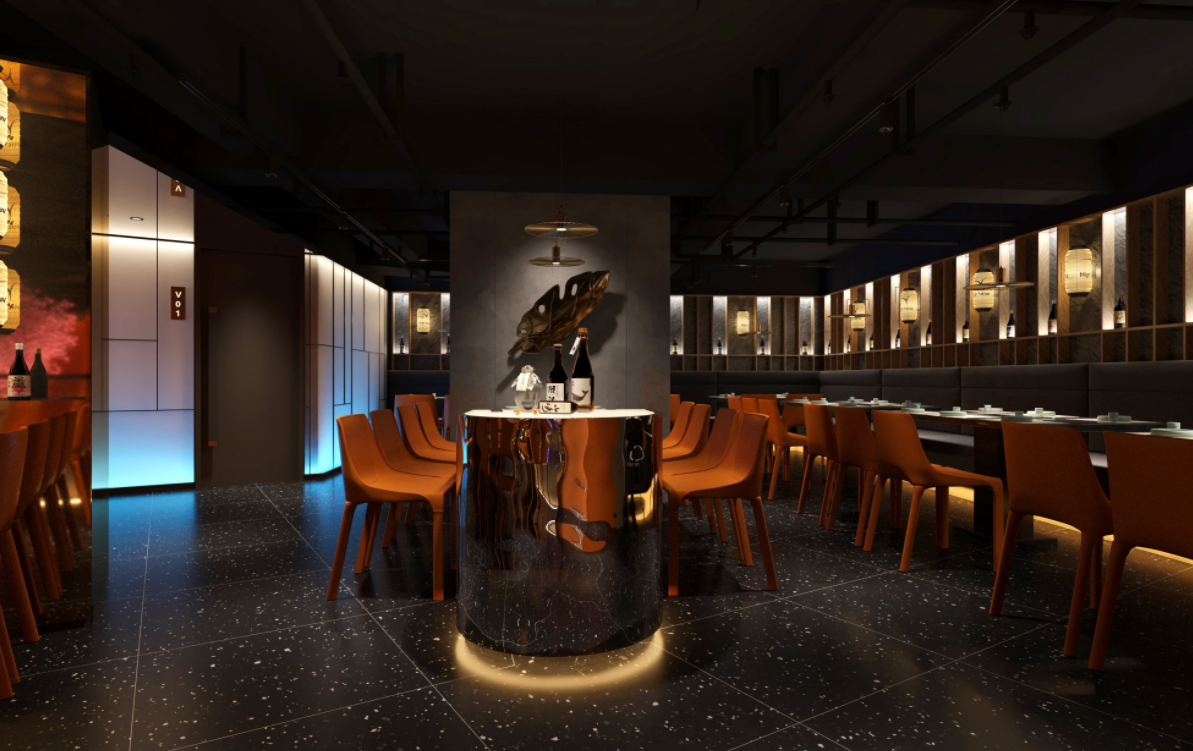 纯粹温情日料店设计-12