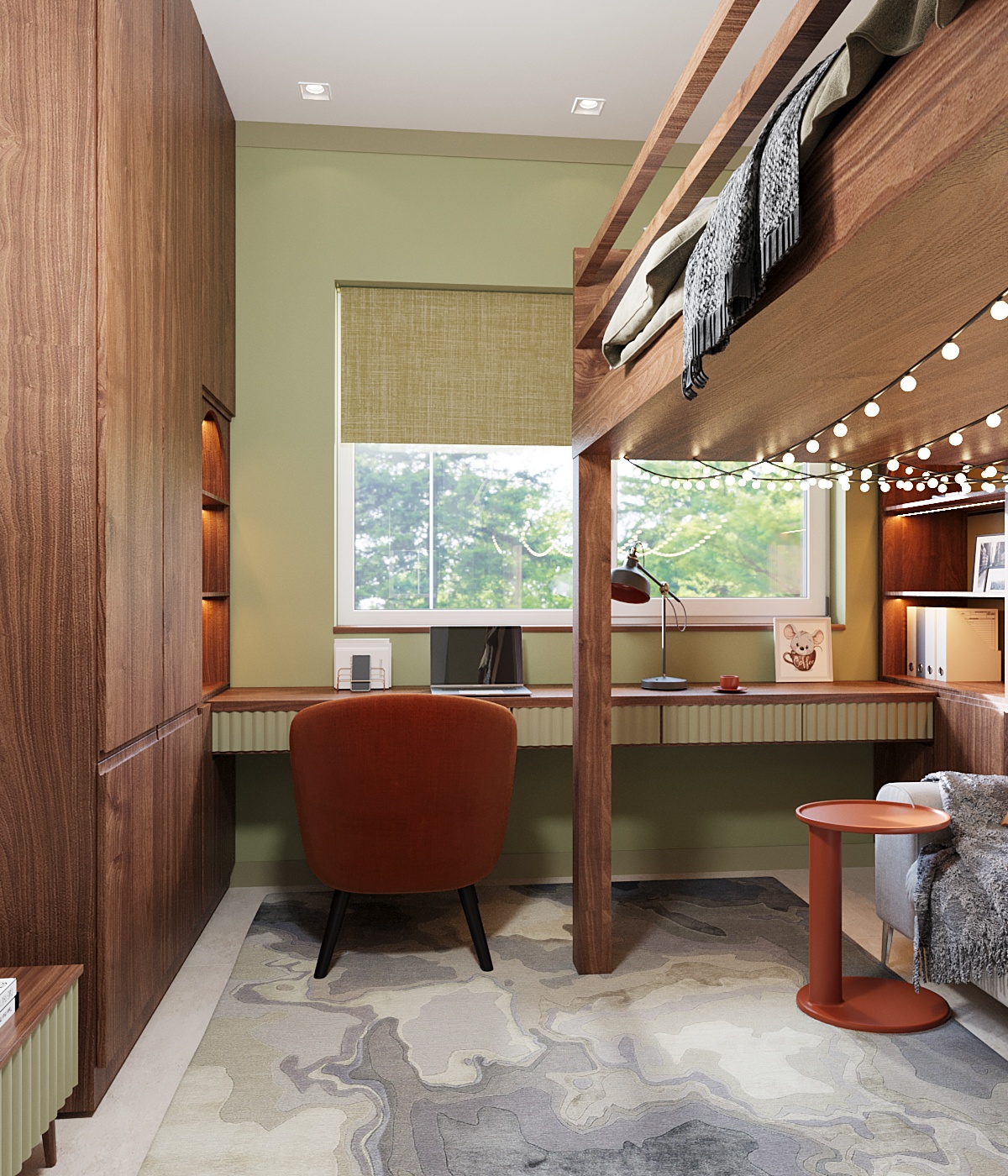 Boho-Scandinavian Two-Story Family House-30