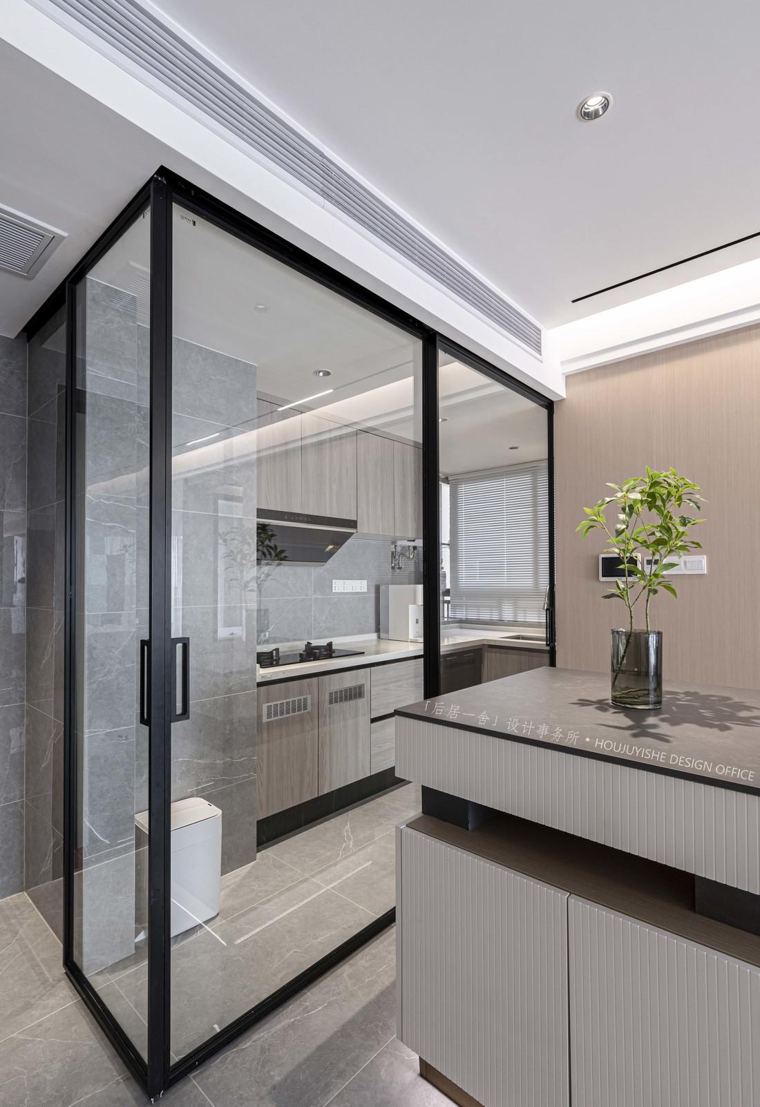 120 平现代质感极简之家-52