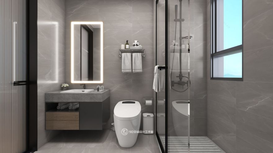 蒲公英现代风格住宅设计丨90 空间设计-33