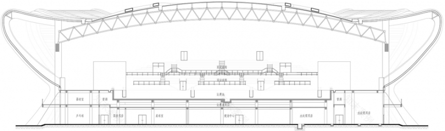 苍南体育中心 | 型钢桁架结构与曲线美学的完美结合-103
