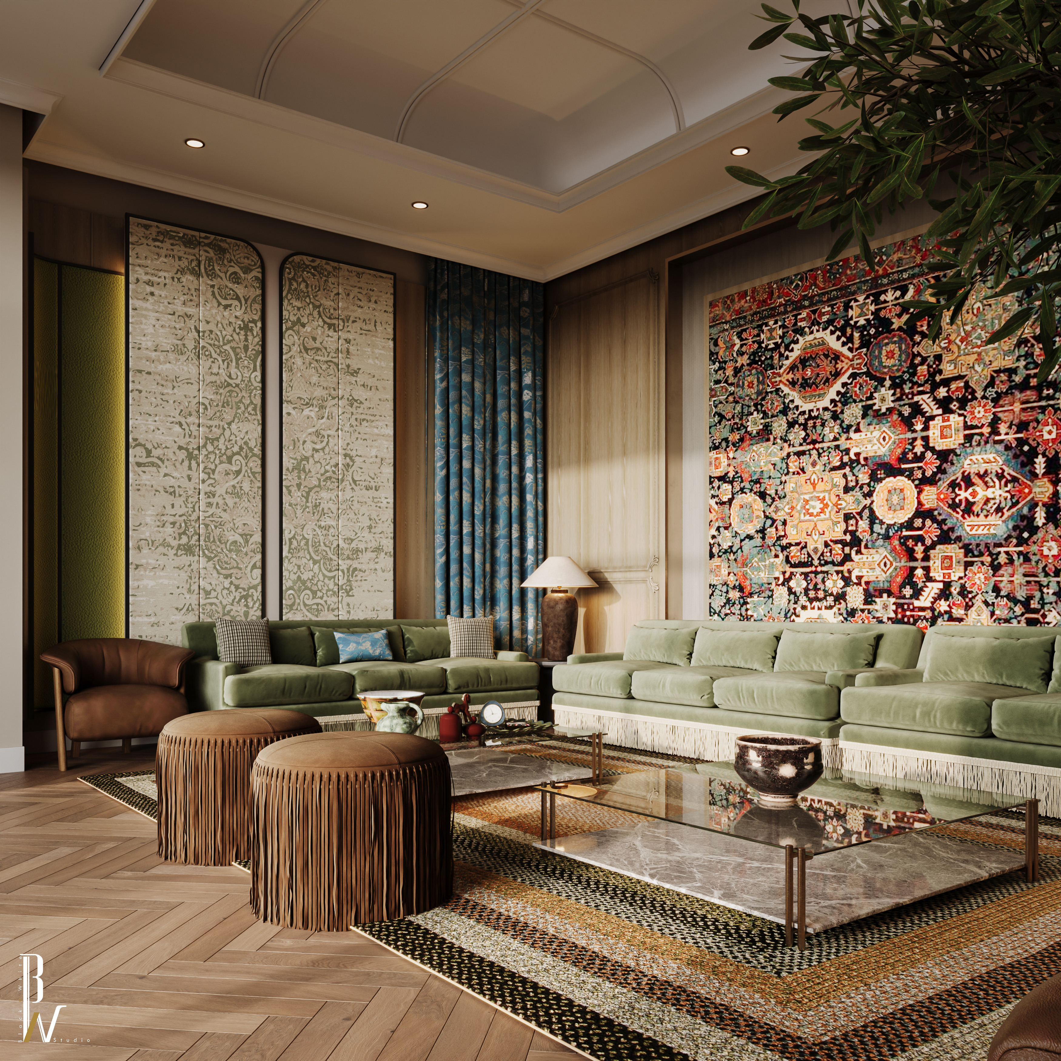 Vintage Majlis Design（复古玛吉里斯设计）丨Black N White-12