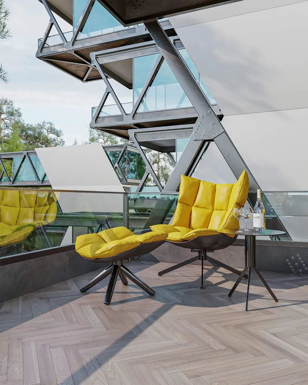 森林中的飞行别墅丨Sajad Motamedi-7