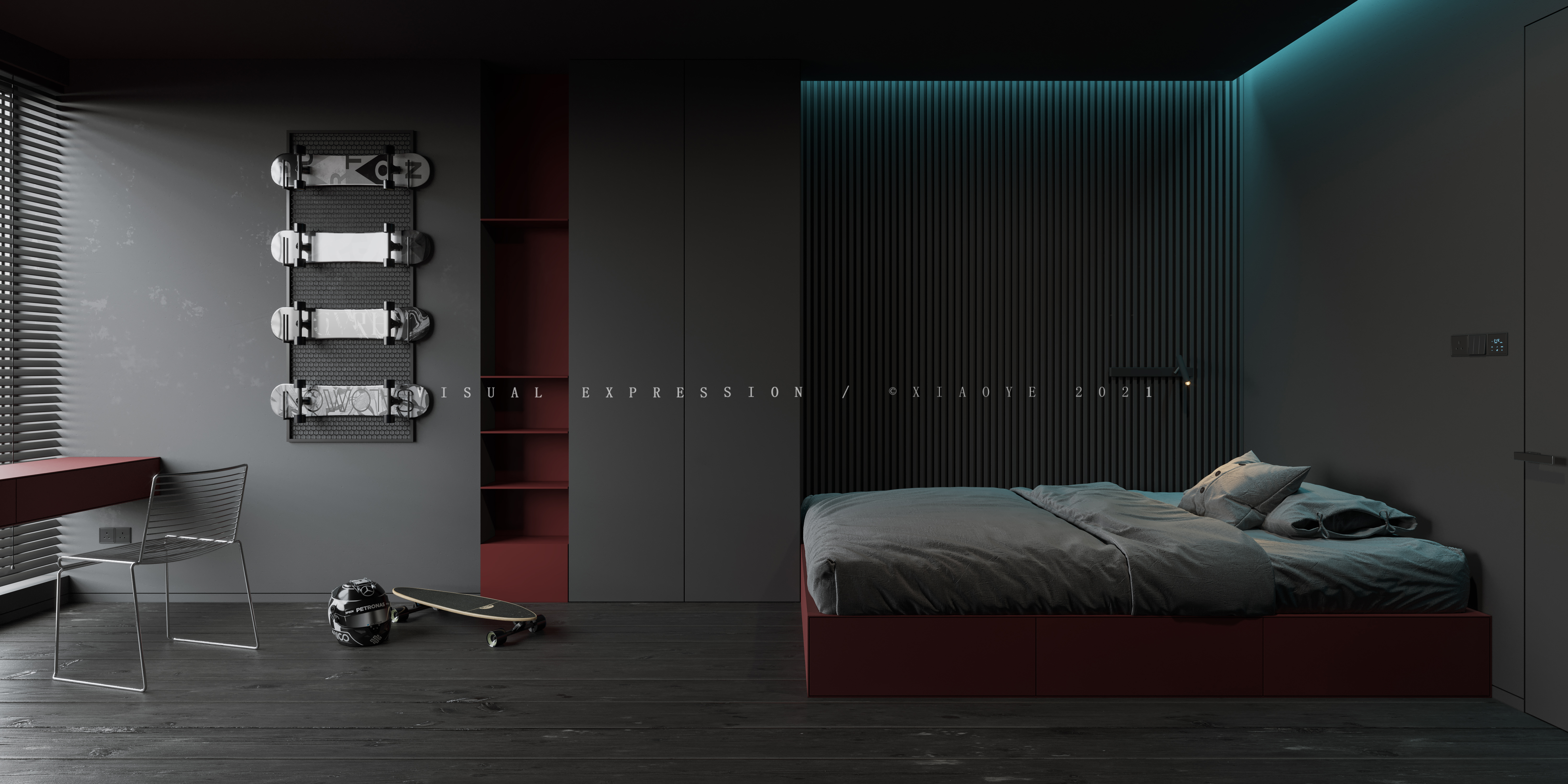 黑色视觉盛宴 · XIAOYE 室内设计作品-7