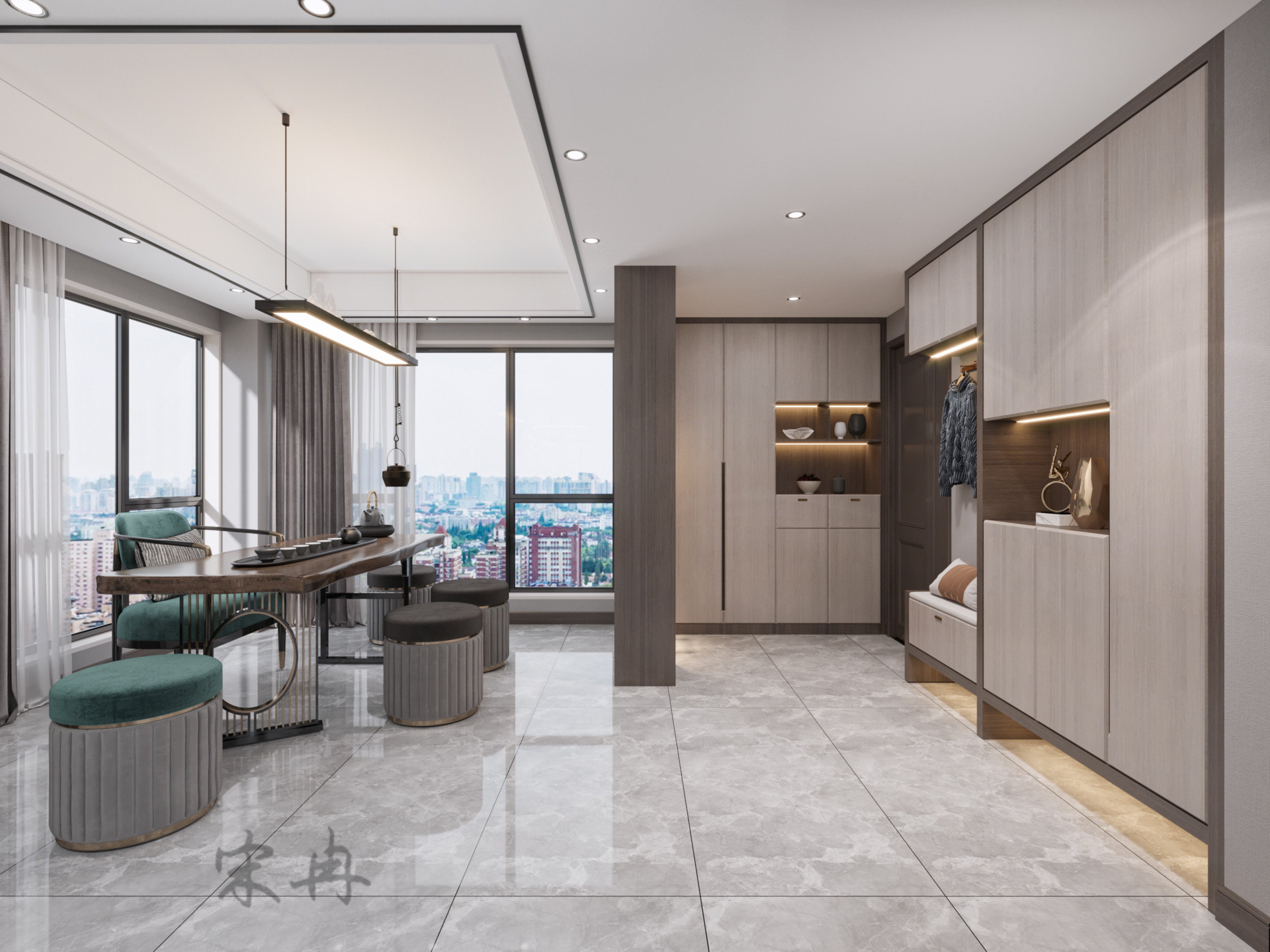 现代轻奢室内设计案例-3