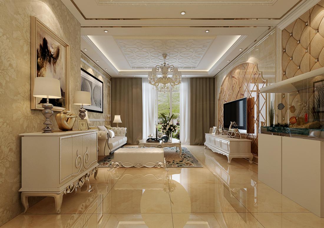 
盘锦旺学府165平简欧风格装修效果图 -4