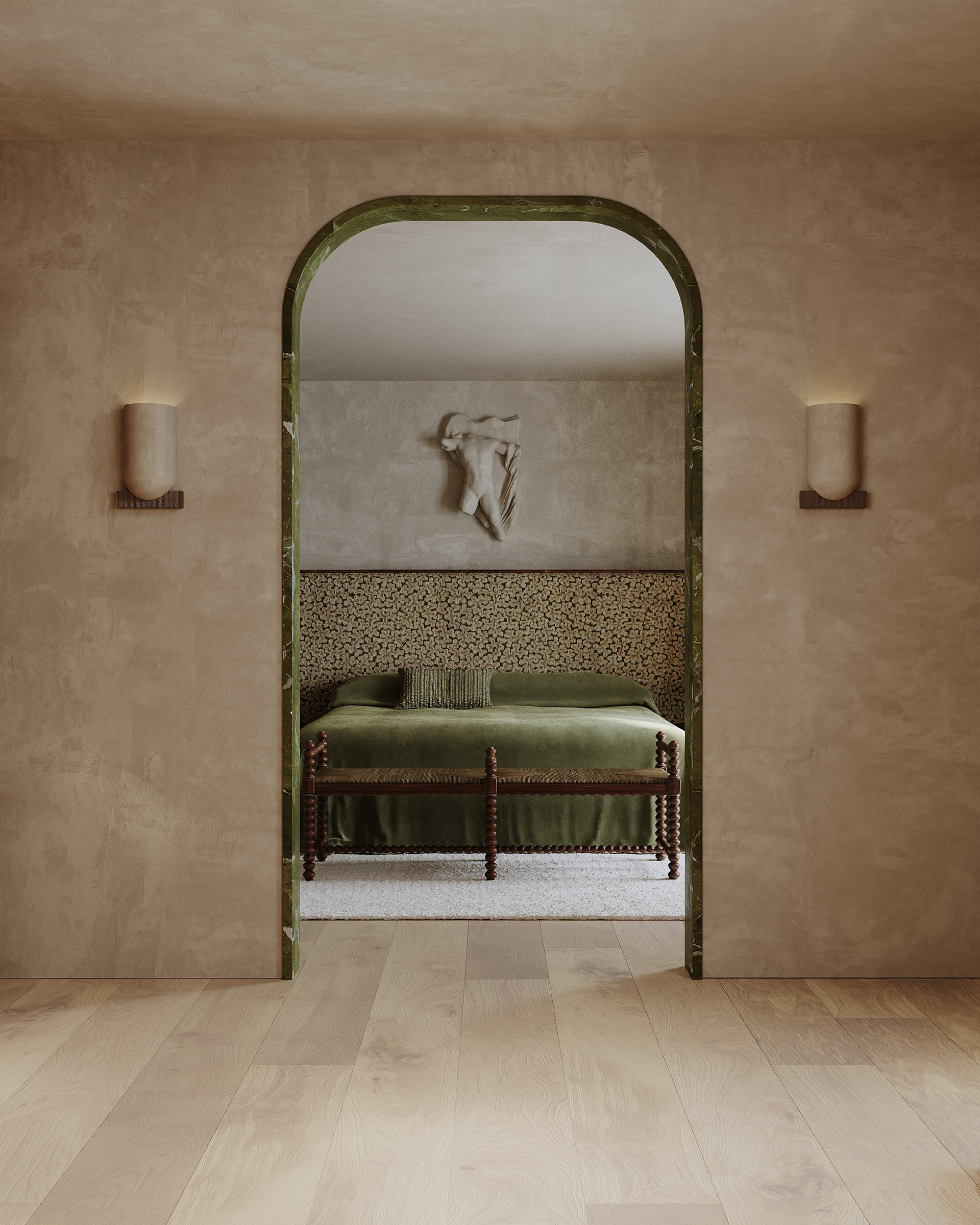 Master bedroom concept（橄榄色卧室概念设计）丨Julia Alato,Alato interiors-6